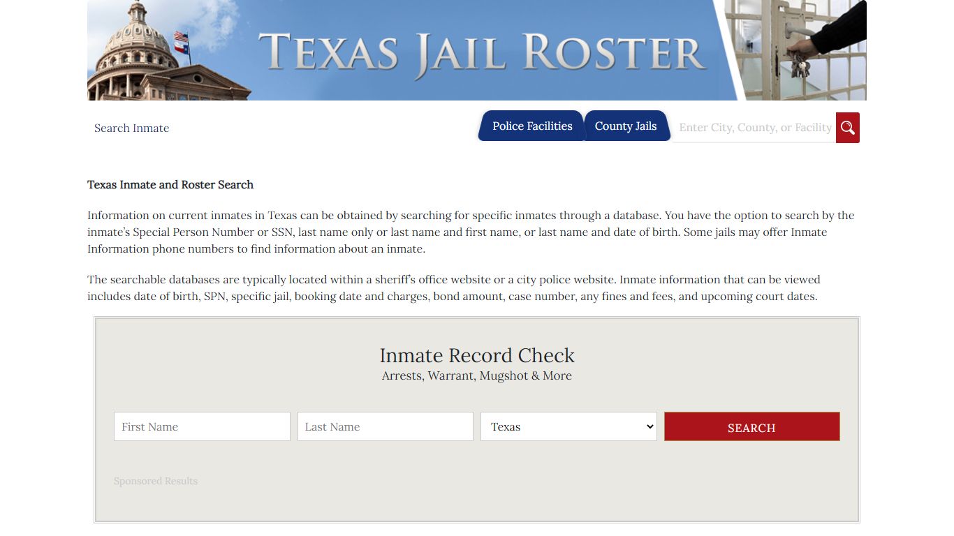 El Paso County Jail Inmates | Jail Roster Search